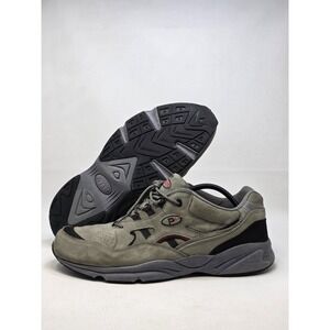 Propet Stability Walker Mens 16 3E Extra Wide Walking Sneakers Grey Nubuck Shoes